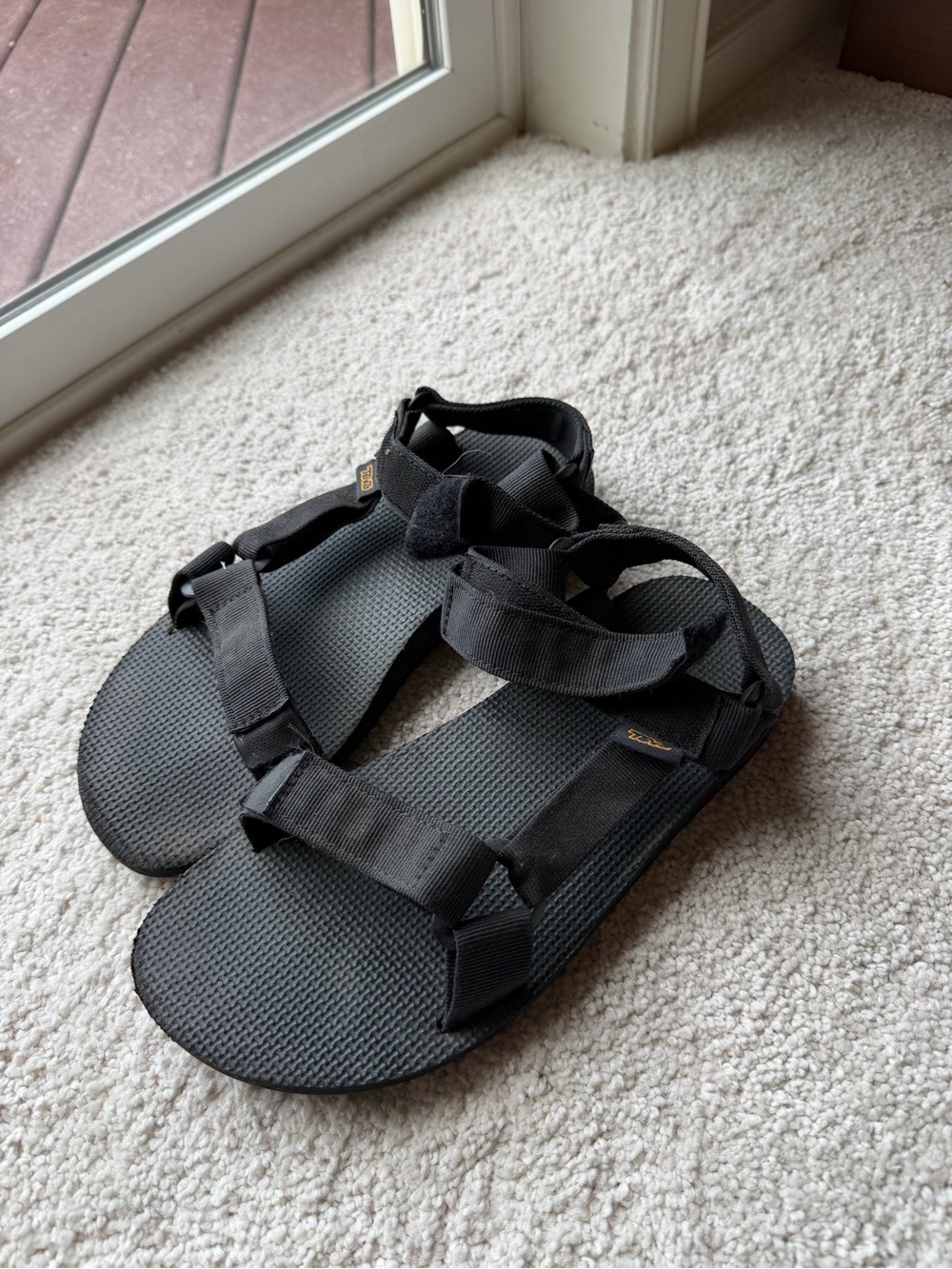 Unisex Black Tevas